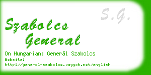 szabolcs general business card
